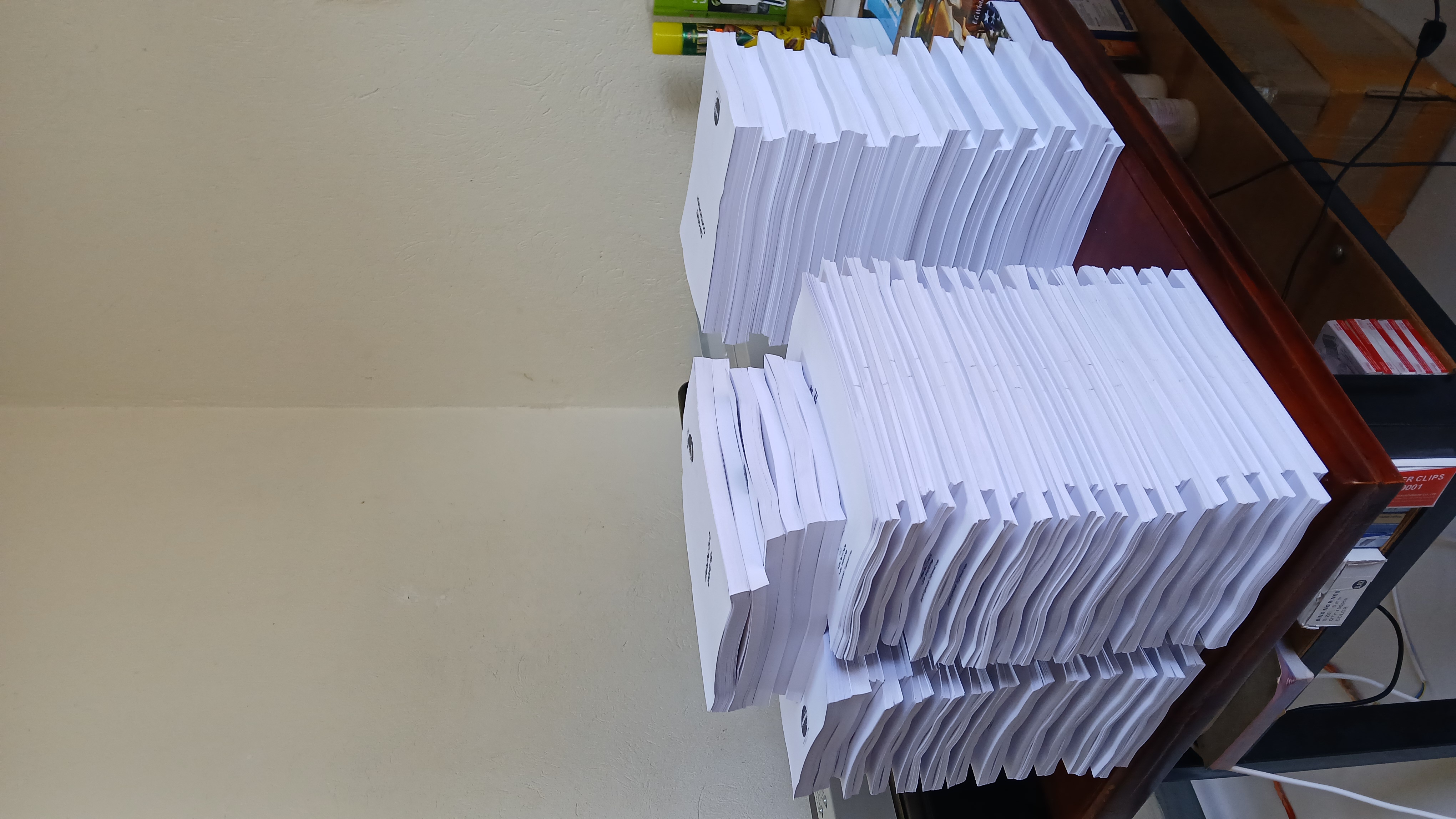 Binding books in the publishing house